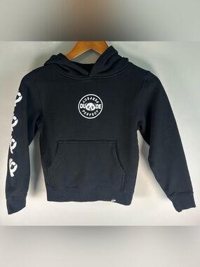 Dude Perfect Youth Hoodie Sweater Size S Panda Logo Graphic Double Sided Hood